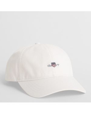 GANT Shield Cotton Twill Cap - White