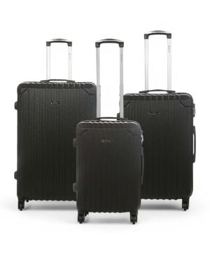 Infinity Luggage Snowball Hard Shell Abs Suitcase - Black