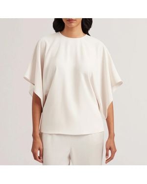 Ted Baker Ivory Cherika Bat-Wing Sleeve Top - White