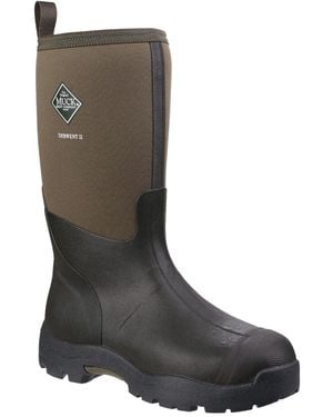 Muck Boot Wellington Boots Rubber Moss - Brown