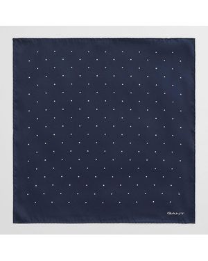 GANT Dot Print Pocket Square - Blue