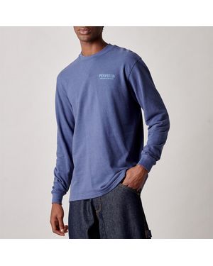 Penfield Winter Mountain Long Sleeve T-Shirt - Blue