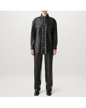 Belstaff Titanium Leather Shirt - Black