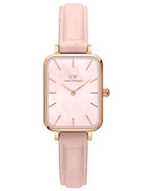 Daniel Wellington Dw00100508 Ladies Quadro Rouge Rose 20Mm Watch - Pink