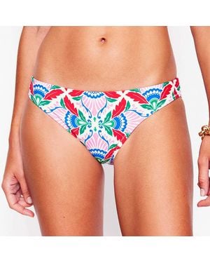 Boden Ornate Thistle Classic Bikini Bottoms - Blue