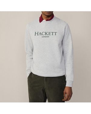 Hackett Light Heritage Crew Neck Sweatshirt - Grey