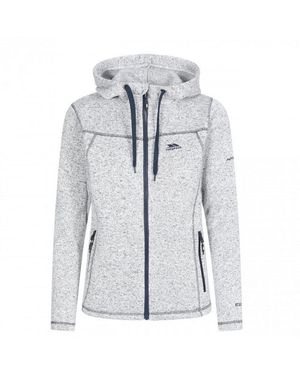 Trespass Fleece Jacket Odelia Polyester Ghost Marl - Blue