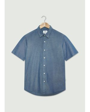 Peter Werth Scrutton Ss Shirt - Blue