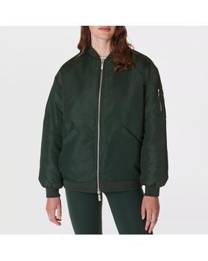 Sweaty Betty Trek Cityscape Longline Bomber - Green
