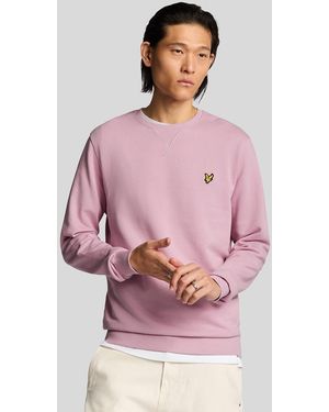 Lyle & Scott Cotton Crew Neck Sweatshirt - Pink