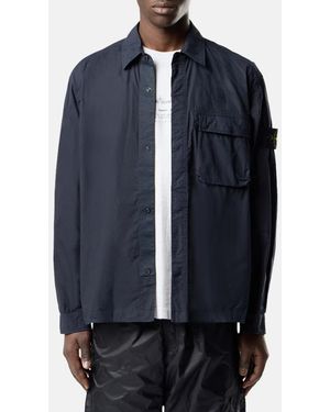 Stone Island Cotton Shacket - Blue