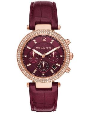 Michael Kors Mk6986 Chronograph Ladies Watch - Purple