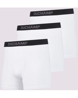Duchamp Three Pack Luxury Cotton Boxer Briefs - White