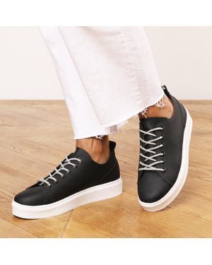 Where's That From Eliane Low Wedge Trainer - Black