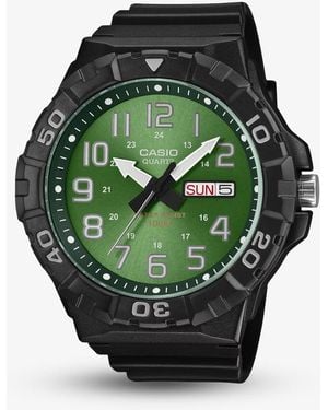 G-Shock Face Series Day Date Watch Mrw-210H-3Bvef - Green