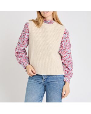 Joules Ribbed Knitted Tank Top - Red