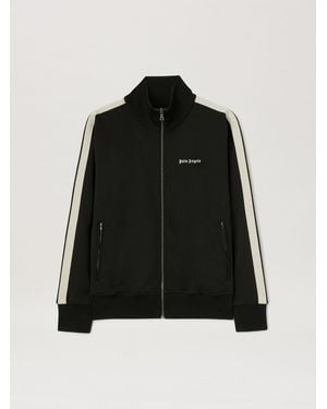 Palm Angels Classic Velvet Track Shirt - Black