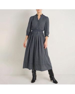 Wyse Alina Cotton Dress - Blue