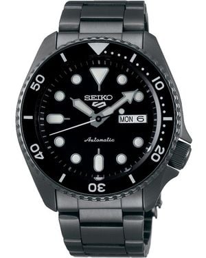 Seiko 5 Sports Srpd65K1 Stainless Steel Automatic Watch - Black
