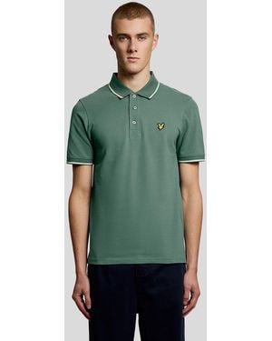 Lyle & Scott Tipped Polo Shirt - Green