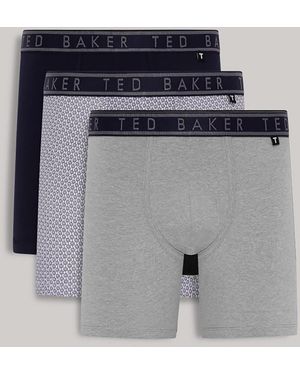 Ted Baker 3-Pack Cotton Boxers - Grey
