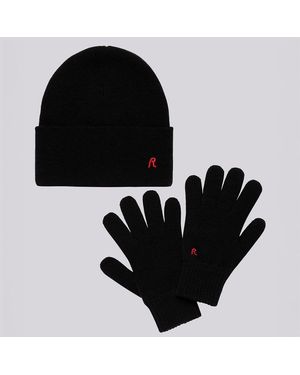 Replay Hat And Glove Set - Black