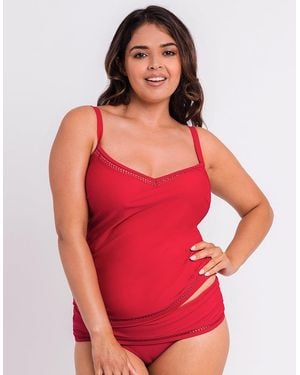 Curvy Kate First Class Plunge Tankini Multiway Top - Red
