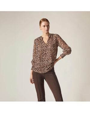 James Lakeland Leopard Print Blouse - Brown