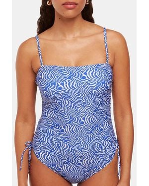 Whistles Ripple Wave Swimsuit - Blue