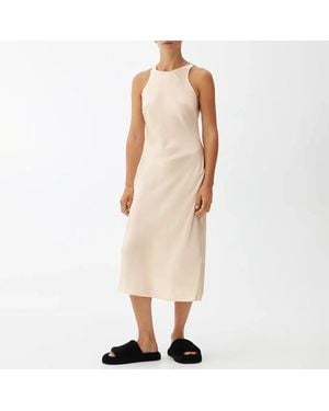 ARKET A-Line Satin Slip Dress - Natural