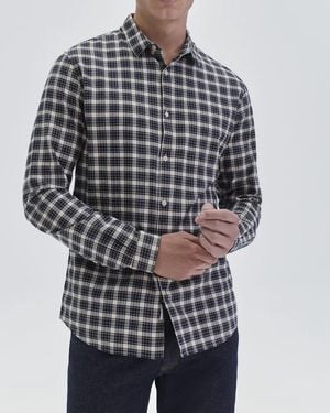 IKKS Slim Checked Shirt Checked - Grey