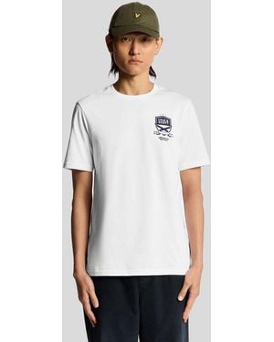 Lyle & Scott Legends On The Pitch Graphic T-Shirt - White