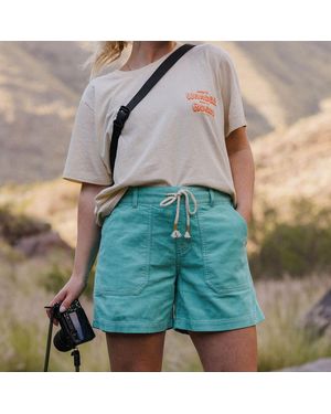 Passenger Avian Cotton Corduroy Shorts - Blue