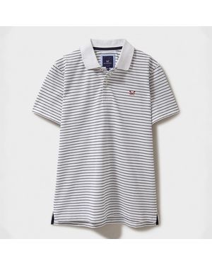 Crew Yarn Dye Pique Polo Top - Grey