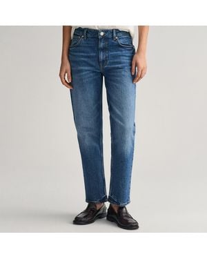GANT Straight Cropped Jeans - Blue