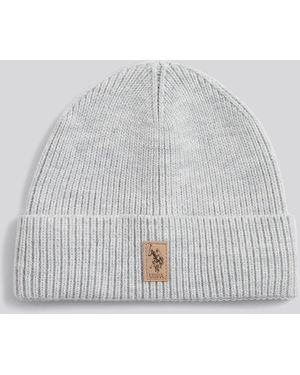 U.S. POLO ASSN. Signature Dhm Knit Beanie - Grey