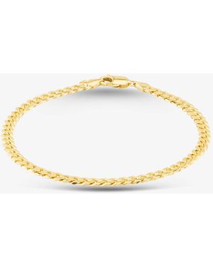 T.H.Baker 9Ct 8.5 Inch Curb Chain Bracelet Sdcc-420-9Y-8.5 - Metallic