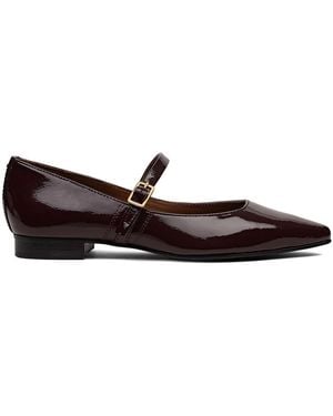 Radley Patent Avenue Chip Toe Mj Flat Bordeaux - Brown