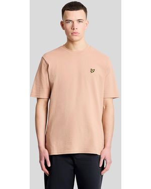 Lyle & Scott Textured Jacquard T-Shirt - Natural