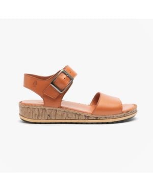Hush Puppies Tan Ellie Heeled Sandals - Pink
