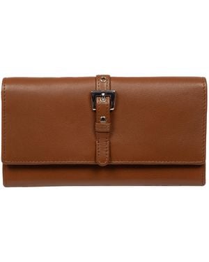 NiNa Amora 'Flavia' Tan Leather Purse - Brown