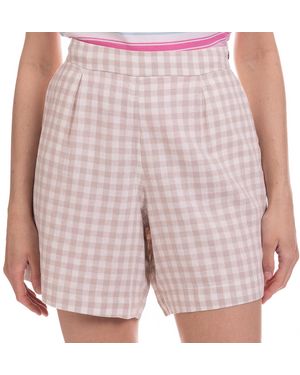 Crew Gingham Wide Leg Linen Short - Multicolour