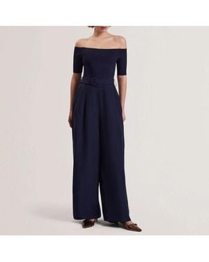 Ted Baker Angeliy Knit Bodice Jumpsuit - Blue