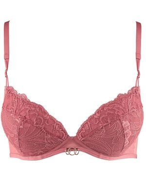 Aubade Feeling Myself Underwire Plunge Bra - Pink