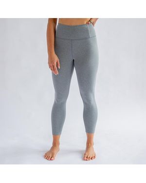 GIRLFRIEND COLLECTIVE Heather Gravel Float High-Rise Legging-7/8 - Blue