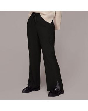 Whistles Side Split Trousers - Black