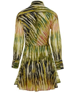 Devotion Hilda Tie-Dye Effect Dress - Green