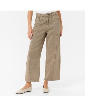 Kaffe Neutral Rania Cotton Jeans - Natural