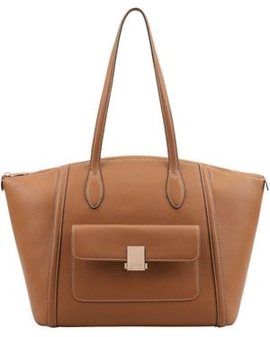 Paul Costelloe Shiriya Leather Shoulder Bag - Brown