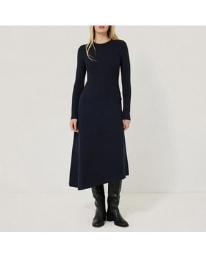 Jigsaw Knit And Jersey Dress - Blue